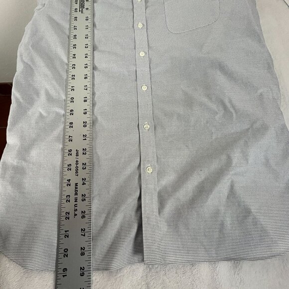 Brooks Brothers Mens Soho Fit Non-Iron Stretch Dress Shirt 16-33 White Gray - Picture 7 of 7